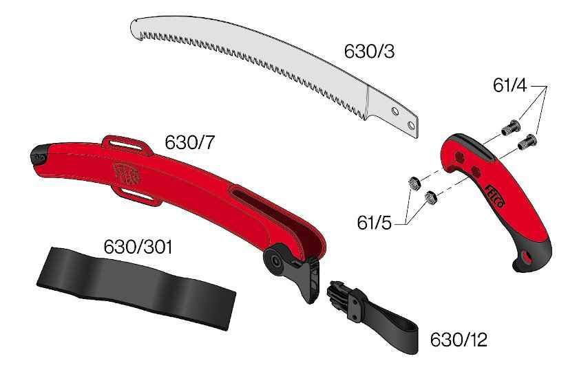 Felco 630 Κυρτό Χειροπρίονο Κλαδέματος 33cm